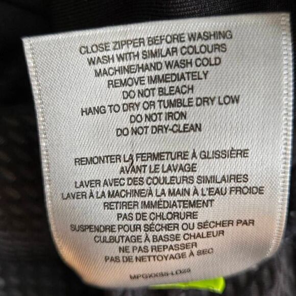 MPG Womens Mock Neck Athletic Warm Up Jacket Black White Medium - Picture 9 of 12